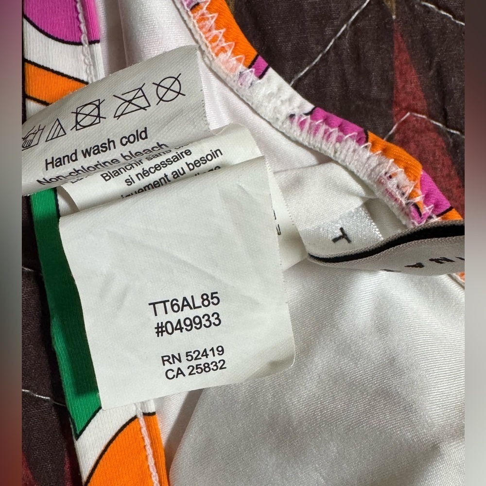 Trina Turk Tamarindo High Neck Halter Swimming Top Size 6 - Picture 9 of 12